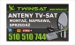 Montaż anteny cyfrowej DVB-T i satelitarnej Warszawa - Twinsat Łukasz Brzeziński Warszawa