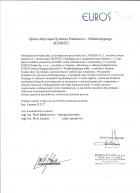 Referencja od firmy EUROS POLSKA Sp. z o.o.