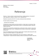 Referencja od firmy Palemka.pl - Damian Laskowski