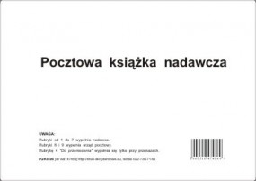 Pocztowa książka nadawcza A5 - Firma Krajewski Nadarzyn