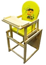 Drewniane krzesełko 2w1 do karmienia ze stolikiem - PPHU. Tygrysek Paweł Trocki Wejherowo