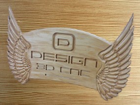 Szyldy z drewna - DESIGN 3D CNC Mława
