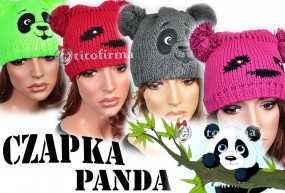 Czapka Panda - Titofirma Barbara Ślusarczyk Kielce