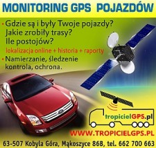 kontrola paliwa z GPS - Monitoring GPS pojazdów, Systemy lokalizacji -Tropiciel GPS Kobyla Góra