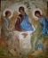 Interpretacja obrazu Rublowa  Eucharystia-ustanowienie  - Malarstwo Artystyczne Andrzej Masianis Toruń