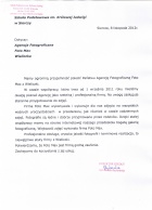 Referencja od firmy Szkoła Podstawowa im. Królowej Jadwigi w Sierczy