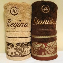 Ręczniki na rocznicę ślubu - Hana Design Kostrzyn