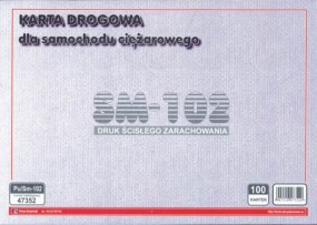 Karta drogowa dla samochodu ciężarowegp Pu/Sm-10 - Firma Krajewski Nadarzyn