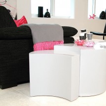 Stolik CHESS 2-części biały - Living Art meble dekoracje design Bydgoszcz