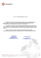 Referencja od firmy Dom Inwestycyjny Investors S.A.