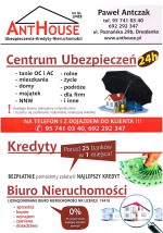 CENTRUM UBEZPIECZEŃ 24 H - ANTHOUSE Ubezpieczenia, Kredyty, Nieruchomości Paweł Antczak Drezdenko
