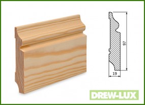 Listwa przypodłogowa SOSNOWA 97x19 -  DREW-LUX  Tomasz Włodkowski Pruszcz Gdański