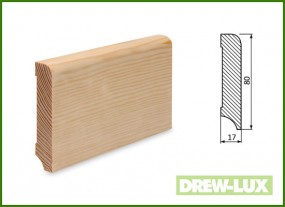 Listwa przypodłogowa SOSNOWA 80x17 -  DREW-LUX  Tomasz Włodkowski Pruszcz Gdański