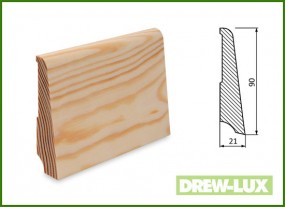 Listwa przypodłogowa SOSNOWA 90x21 -  DREW-LUX  Tomasz Włodkowski Pruszcz Gdański