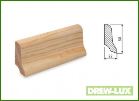Listwa przypodłogowa SOSNOWA 50x22 -  DREW-LUX  Tomasz Włodkowski Pruszcz Gdański