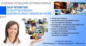 Sklep www ze skryptem sprzedaży obrazów drukowanych na płótnie - NSF.pl Usługi Informatyczne Opole