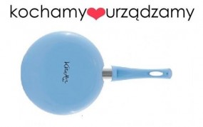 Niebieska patelnia ceramiczna - Kochamy urządzamy Wrocław