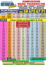 Plakaty A3, A4, Ulotki A4, A5, A6, DL - Drukarnia Ewa-Druk Wejherowo