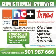 Montaż anten SAT DVB-T - FHU Robex - sat serwis Zielona Góra
