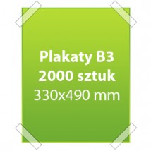 Plakaty B3 2000 sztuk - Dc Studio Oświęcim