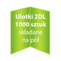 Ulotki 2DL składane na pół 1000 sztuk - Dc Studio Oświęcim