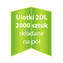 Ulotki 2DL składane na pół 2000 sztuk - Dc Studio Oświęcim
