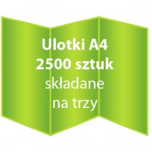 Ulotki A4 składane na trzy 2500 sztuk - Dc Studio Oświęcim