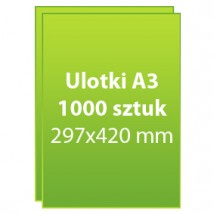 Ulotki A3 składane na pół 1000 sztuk - Dc Studio Oświęcim