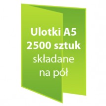 Ulotki A5 składane na pół 2500 sztuk - Dc Studio Oświęcim