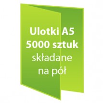 Ulotki A5 składane na pół 5000 sztuk - Dc Studio Oświęcim