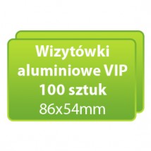 Wizytówki aluminiowe VIP 100 sztuk - Dc Studio Oświęcim