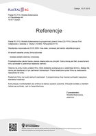 Referencja od firmy Plastal RG FHU Wioletta Bułanowska