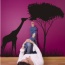 Naklejka na ścianę Drzewo sawanny z żyrafą - Wikam Reklama i Dekoracje Albert Wiśniewski Bielice