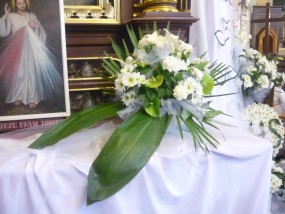 dekoracje kwiatowe kościoła, sali weselnej, samochodu - eSKa Sylwester Osiński Mińsk Mazowiecki