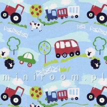 Tkanina w samochody, traktory, autobusy, materiał zasłonowy dla dzieci - MINIROOM Suchy Las