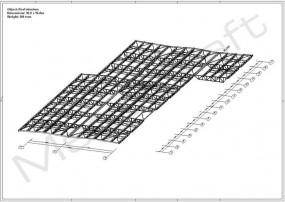 Projekt dachu stalowego - MegaDraft - Projektowanie konstrukcji - Biuro projektowe Świętochłowice