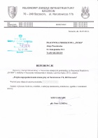 Referencja od firmy Rejonowy Zarząd Infrastruktury w Szczecinie