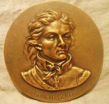Tadeusz Kościuszko Medalion popiersie - Irena Papucewicz IrJa Wrocław