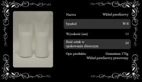 WKŁADY PARAFINOWE PRASOWANE - Wytwórnia Zniczy AD-NAT Edwin Wiktorski Osiek Mały