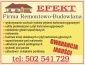 Budowa domów pod klucz Usługi budowlane - Bieruń Firma Remontowo-Budowlana EFEKT Bartłomiej Kubiak