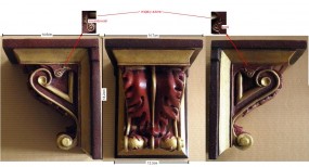 GZYMS WSPORNIK KONSOLA KROKSZTYN SZTUKATERIA PRODUCENT WZÓR AUTORSKI - Irena Papucewicz IrJa Wrocław