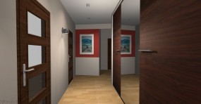 Projekty wnętrz korytarzy, przedpokoi, holi - MP Studio Design Projektowanie wnętrz Chotomów