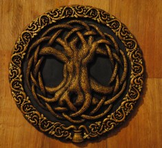 Celtyckie Drzewo życia - Płaskorzeźba autorska - Irena Papucewicz IrJa Wrocław