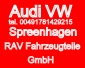 Audi Volkswagen Skoda samochody zdemontowane - Rybnik RAV Fahrzeugteile GmbH