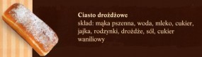 Ciasto drożdżowe - Kozłowski Szczepan - Piekarnia Osuchów