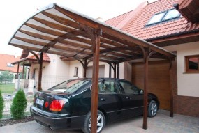 Garaż na samochód,zadaszenie - Contraco Konstrukcje Drewniane Wilkowisko