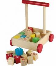 DREWNIANY WÓZEK DZIECIĘCY Z KLOCKAMI CHAD VALLEY - Sklep Dziecięcy Outlet Maja outletmaja.pl Gracjas Agnieszka Czechowice-Dziedzice