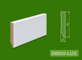 Cokół MDF lakierowany biały 70*12 -  DREW-LUX  Tomasz Włodkowski Pruszcz Gdański