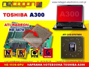 NAPRAWA LAPTOPA TOSHIBA A300 - GPU - NETAGON electronics Gdynia