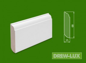 Cokół drewniany biały- malowany 68*15 -  DREW-LUX  Tomasz Włodkowski Pruszcz Gdański